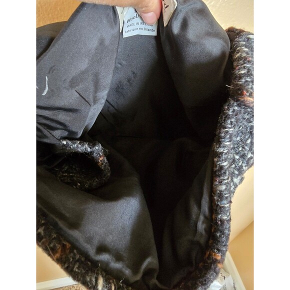 Jonathan Richard 100% wool crossbody purse made in Ireland - Picture 7 of 11